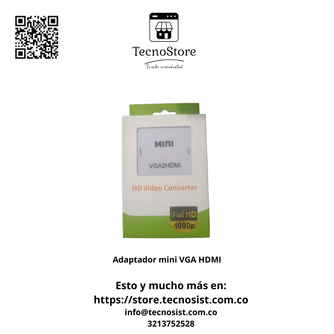 Adaptador mini VGA HDMI